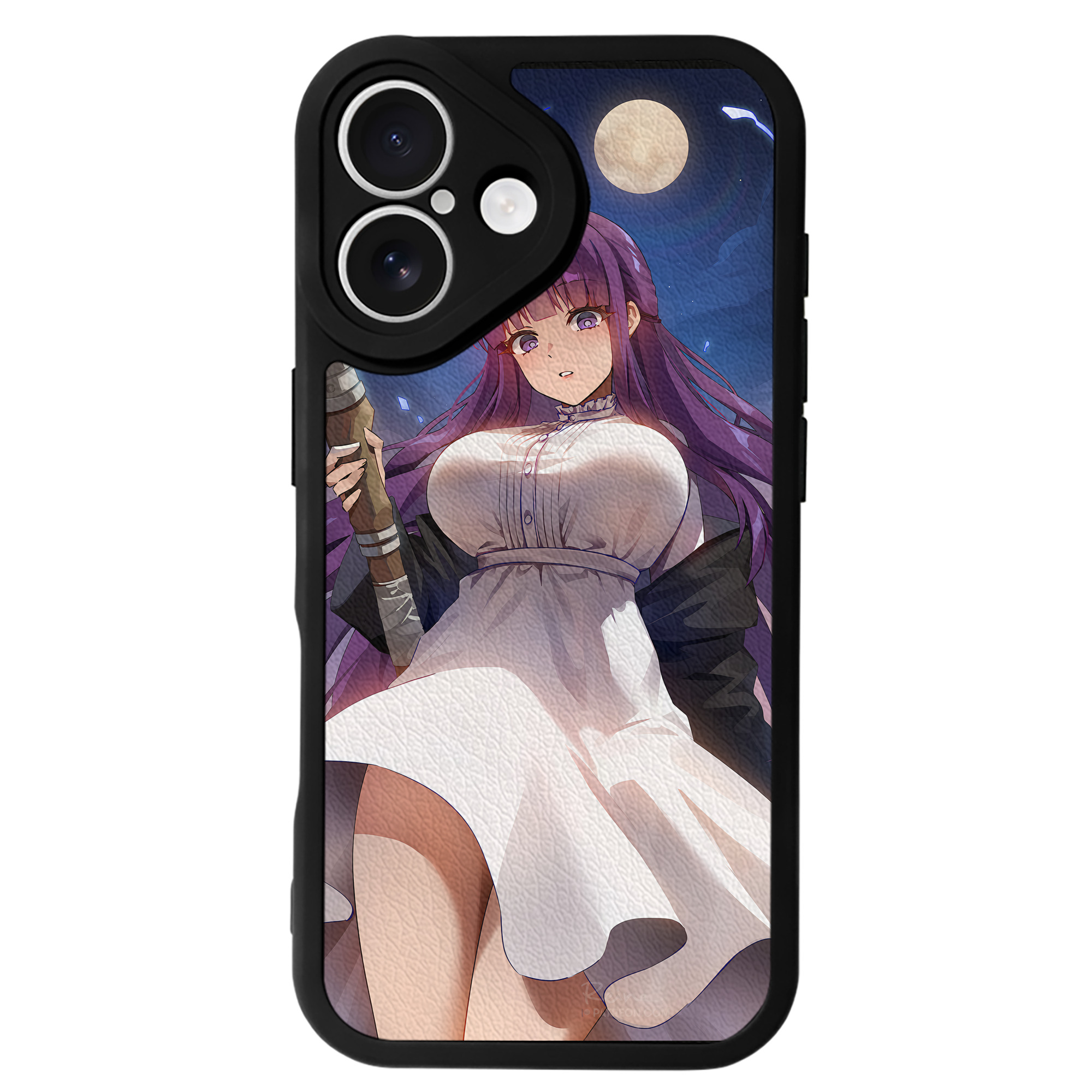 （画像用） 葬送のフリーレン Frieren 【iPhone 16シリーズ対応】シリコンスマホケース（レザー調） 材質：シリコン